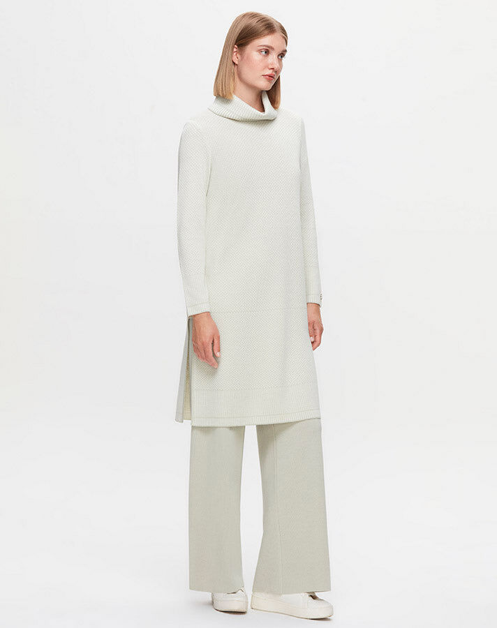 T25K-6017 High Collar Long Tunic - 8