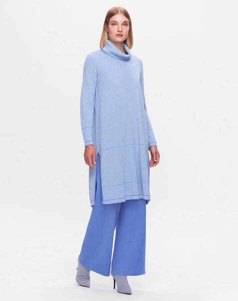 T25K-6017 High Collar Long Tunic - 11