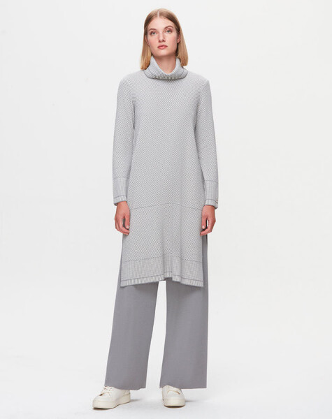 T25K-6017 High Collar Long Tunic - 13