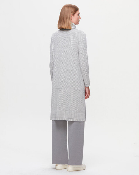 T25K-6017 High Collar Long Tunic - 14