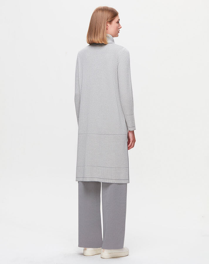 T25K-6017 High Collar Long Tunic - 14