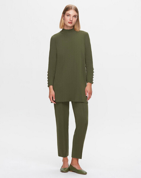 T25K-7000 Dar Paça Triko Pantolon FARAD-GREEN 