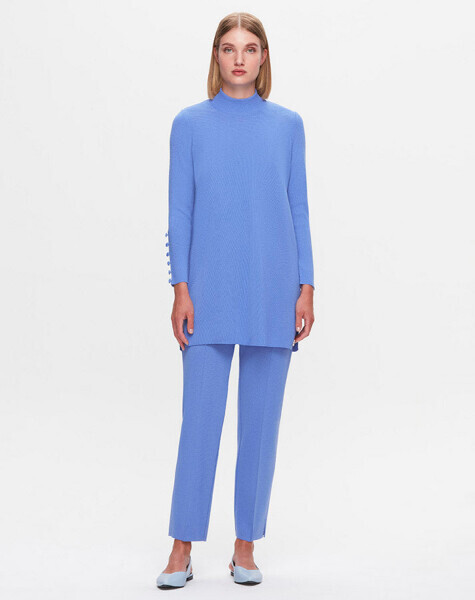 T25K-7000 Dar Paça Triko Pantolon PANNO-SAPPHIRE 