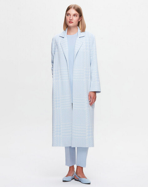 T25K-8006 Piyedepıl Desenli Kaban PATIO-LIGHT SAPPHIRE 