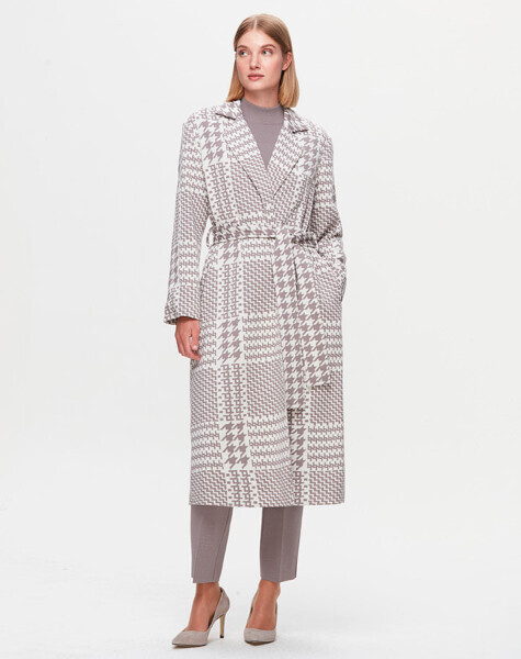 T25K-8006 Piyedepıl Desenli Kaban SCURE-MİNK 