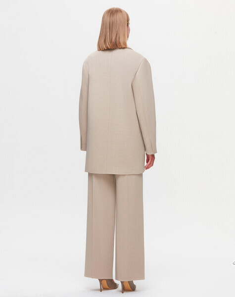 T25K-8009 Çelik Örgü Blazer Ceket 8YR71-STONE - 3