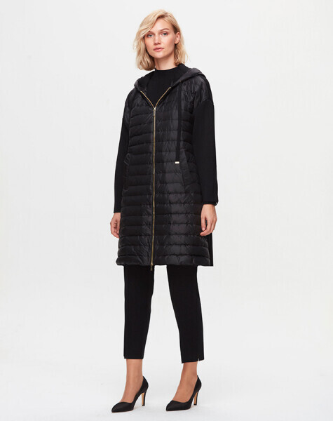 T25K-8017 Kolları Triko Mont BLACK - MISS DALIDA