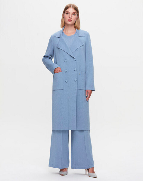 Krvaze Kesim Triko Mavi Hırka - 2