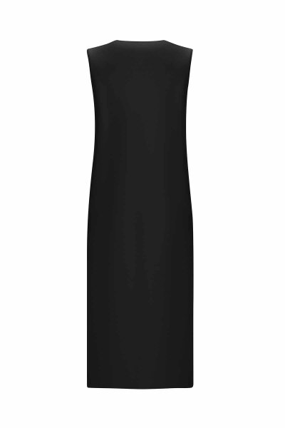 Fermuarlı Uzun Triko Siyah Yelek - MISS DALIDA (1)