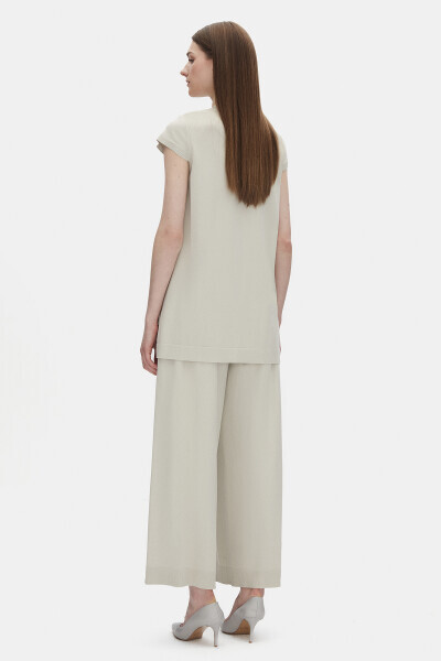 Kolsuz Basic Triko Olive Tunik - 23