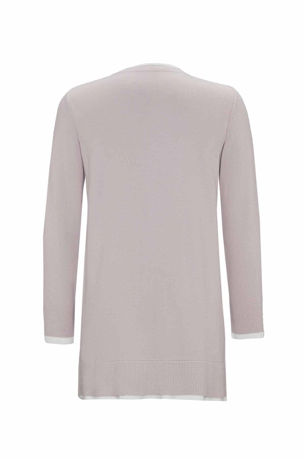 Yakası Yırtmaçlı Triko Stone Tunik - 2