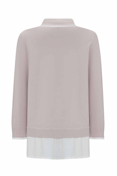 Yakası Büzgülü Cepli Triko Vizon Tunik - MISS DALIDA (1)