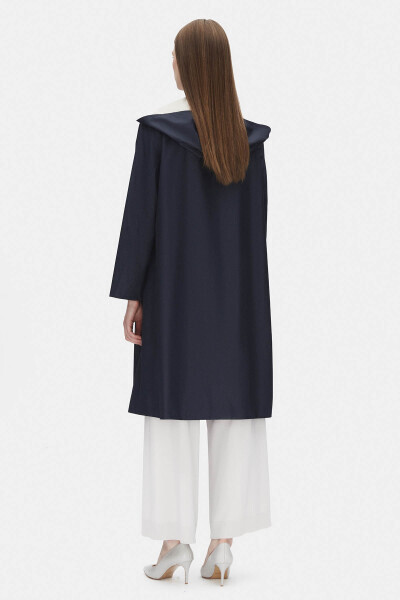 Hafif Yumoş Lacivert Mont - MISS DALIDA (1)