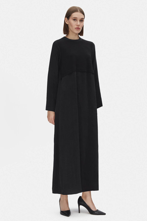 Dört Cepli Triko Siyah Hırka - 2