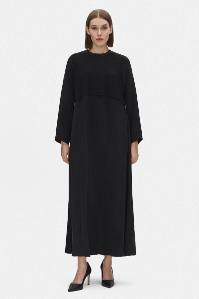 Dört Cepli Triko Siyah Hırka - MISS DALIDA