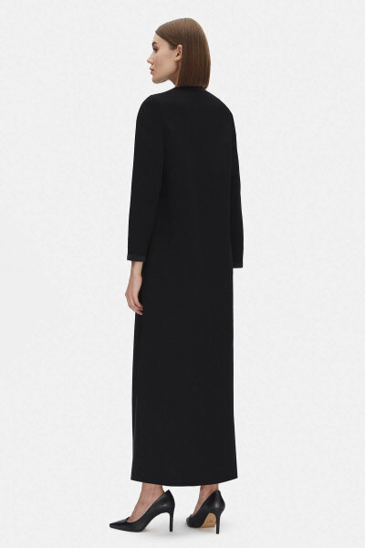 Dört Cepli Triko Siyah Hırka - 3