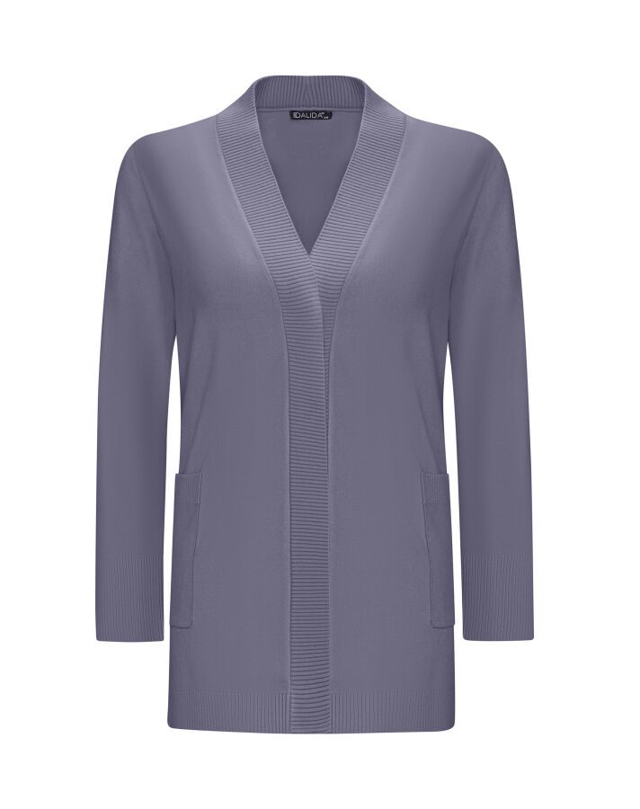 Touch Me Düz Renk Triko Bullet Hırka - 1