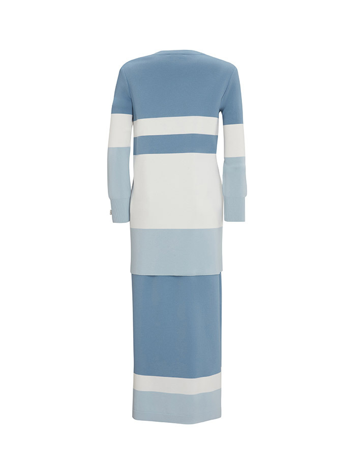 T25Y-0001 Double Breasted Collar Jacket Dress Suit - 7