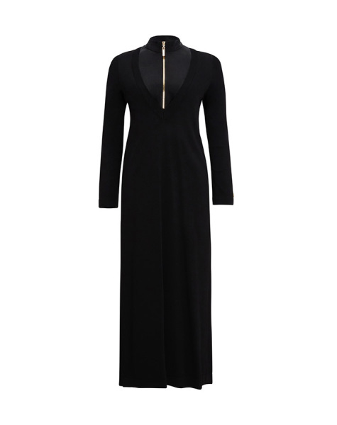 T25Y-0010 Zipper Collar Knitwear Dress - 12