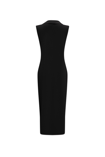 T25Y-1002 Cupro Yaka Düğmeli Şık Yelek 1318-ANTHRACITE - 13