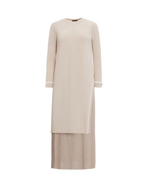 T25Y-2001 Solid Color Pleated Chiffon Skirt - 4