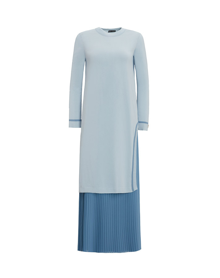 T25Y-2001 Solid Color Pleated Chiffon Skirt - 6