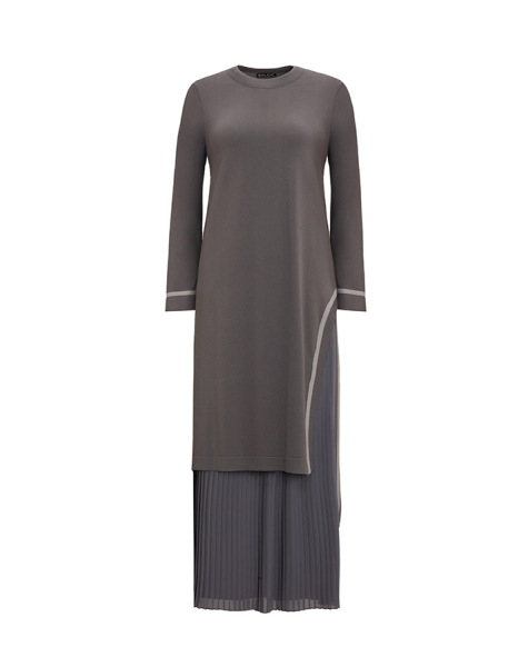 T25Y-2001 Solid Color Pleated Chiffon Skirt - 10
