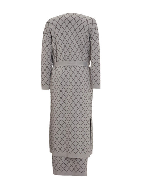 T25Y-2002 Diamond Sliced ​​Knitwear Skirt - 12