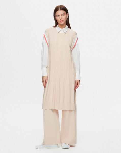 Balon Kol Poplin Ekru Gömlek - Miss Dalida (1)