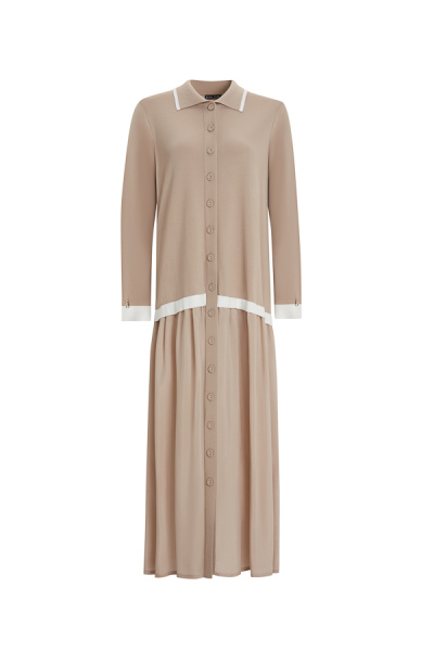  T25Y-4002 Cupro-Knitwear Shirt Dress - 6