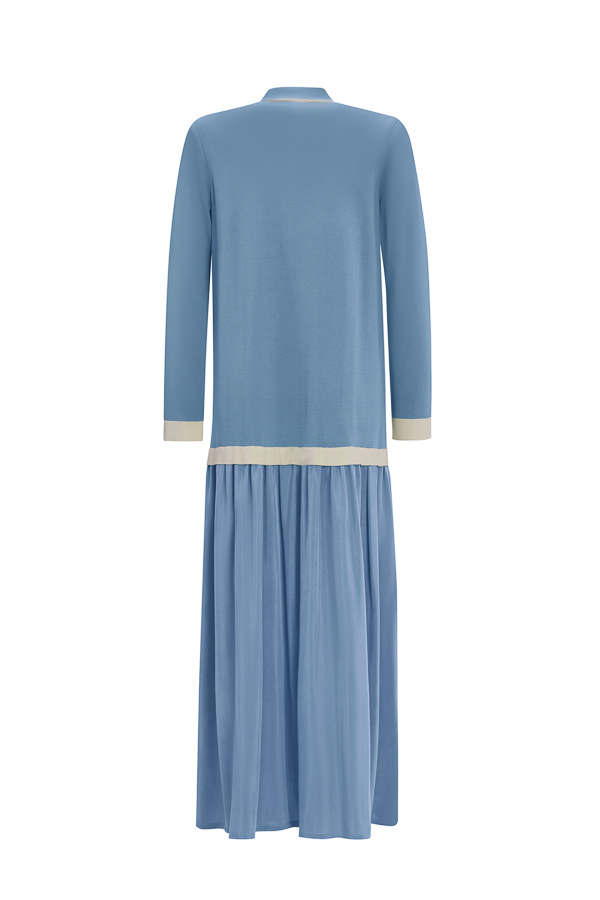  T25Y-4002 Cupro-Knitwear Shirt Dress - 9