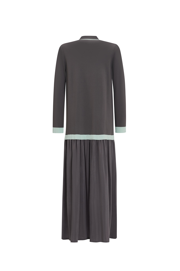  T25Y-4002 Cupro-Knitwear Shirt Dress - 11
