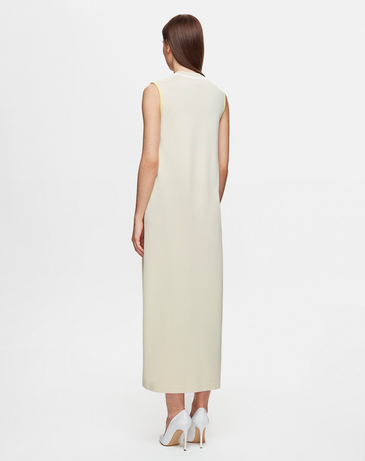 T25Y-4013 Color Detailed Sleeveless Knitwear Dress - 2