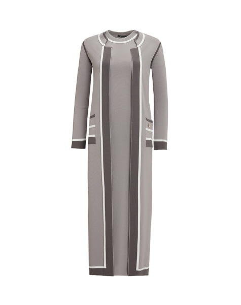 T25Y-4013 Color Detailed Sleeveless Knitwear Dress - 9