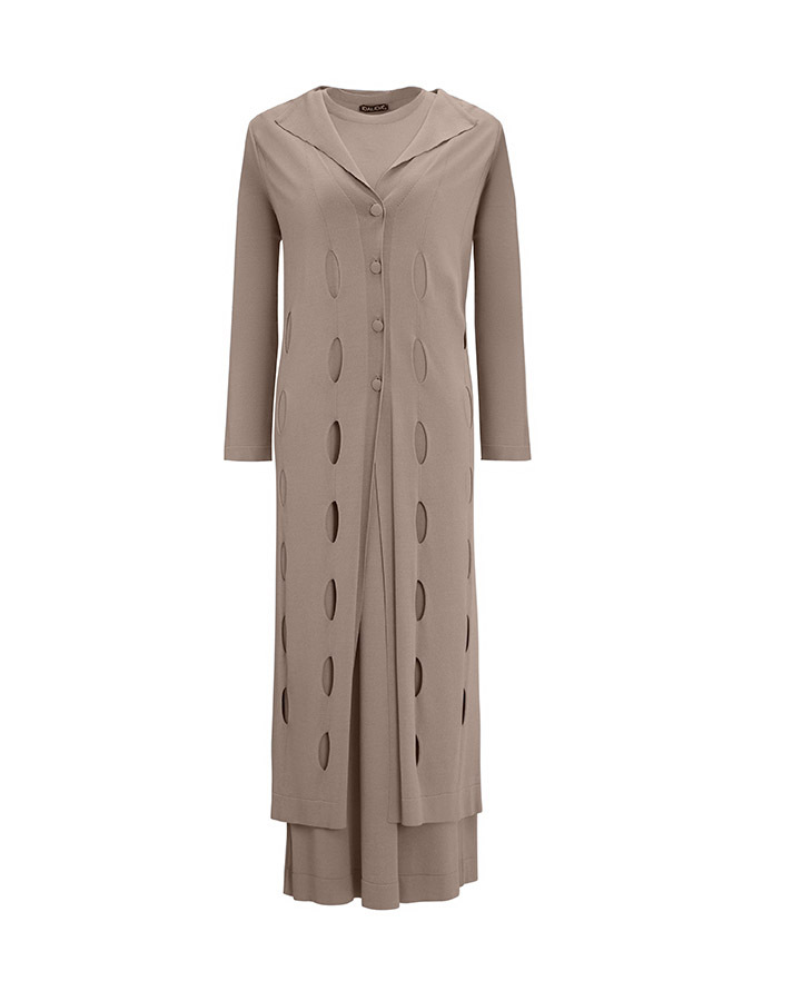 T25Y-4037 Sleeveless Basic Solid Color Dress - 3