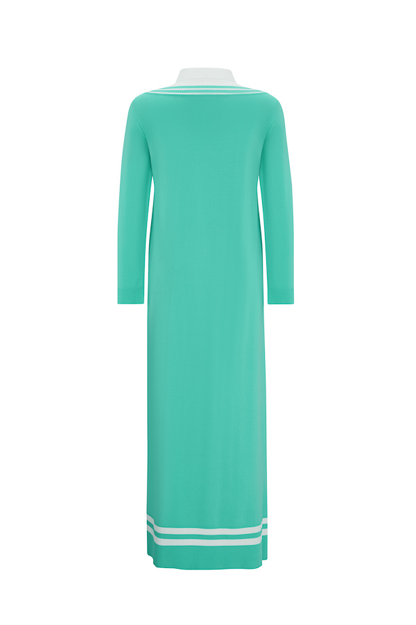 T25Y-4038 Poplin Shirt Collar Detailed Knitwear Dress - 8