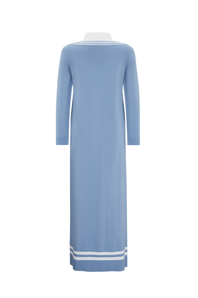 T25Y-4038 Poplin Shirt Collar Detailed Knitwear Dress - 10
