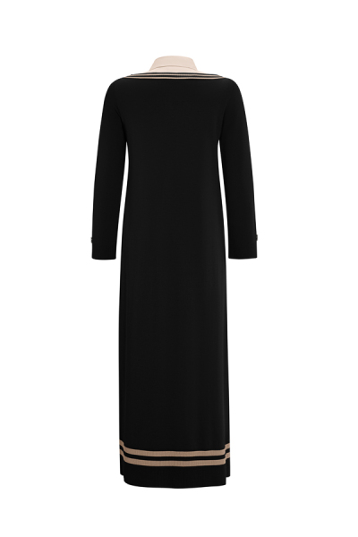 T25Y-4038 Poplin Shirt Collar Detailed Knitwear Dress - 16