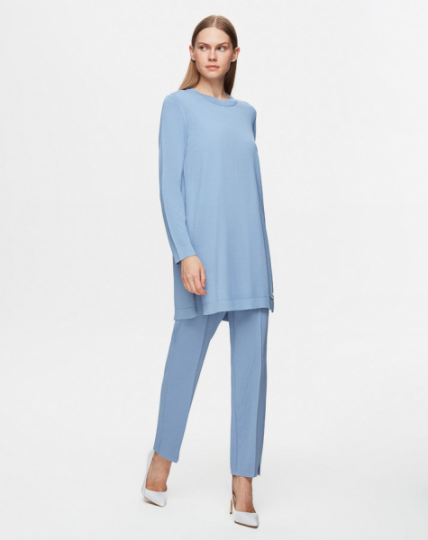 T25Y-6001 Long Sleeve Basic Knitwear Tunic - 5