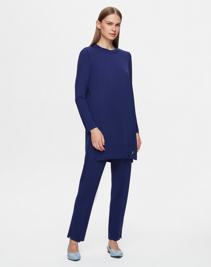 T25Y-6001 Long Sleeve Basic Knitwear Tunic - 17