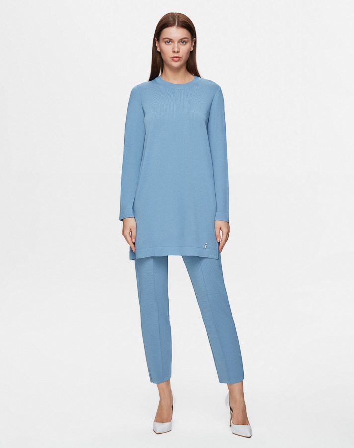 T25Y-6001 Long Sleeve Basic Knitwear Tunic - 24