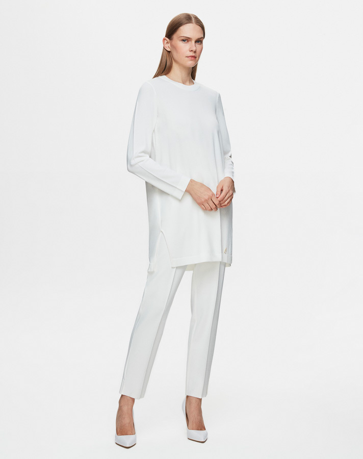 T25Y-6001 Long Sleeve Basic Knitwear Tunic - 37