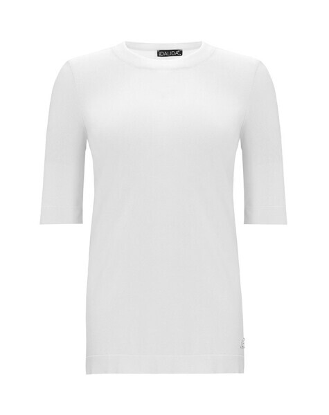 Kısa Kollu Triko Basic Ekru Tunik 