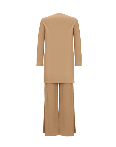 T25Y-6005 Diamond Sliced ​​Knitwear Tunic - 4