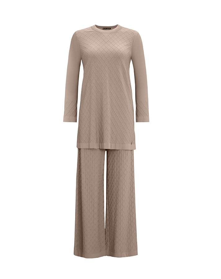 T25Y-6005 Diamond Sliced ​​Knitwear Tunic - 7