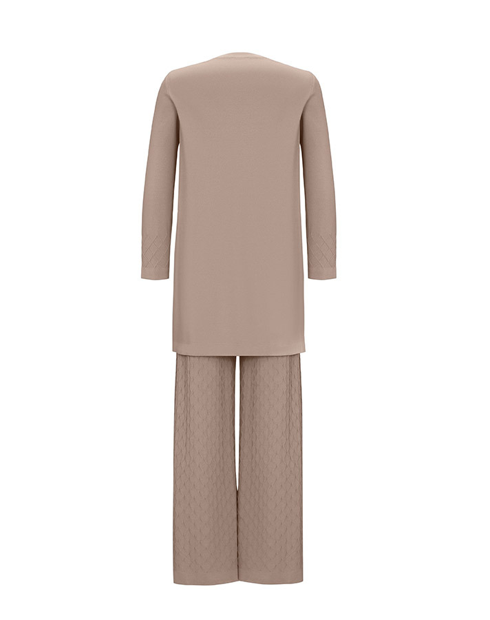 T25Y-6005 Diamond Sliced ​​Knitwear Tunic - 8