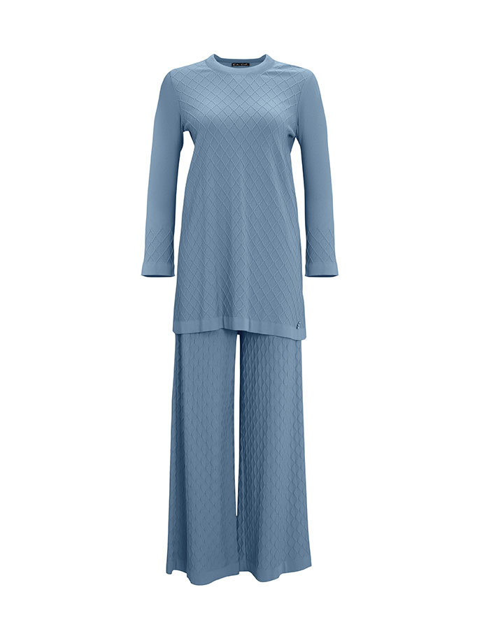 T25Y-6005 Diamond Sliced ​​Knitwear Tunic - 9