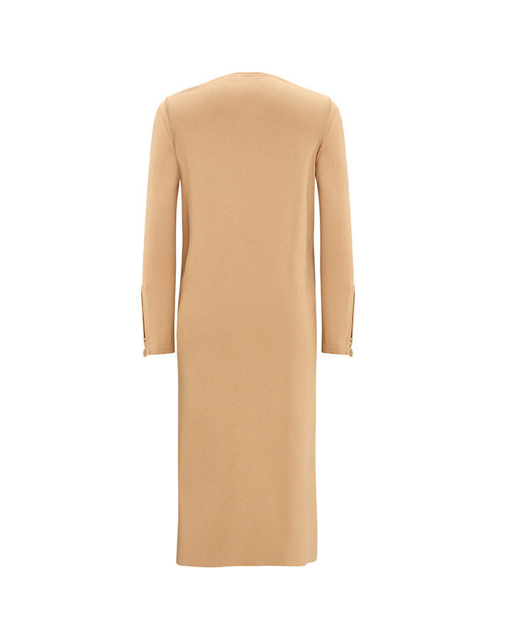 T25Y-6013 Bileği Fermuarlı Düz Renk Triko Tunik - 5