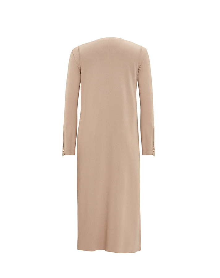 T25Y-6013 Bileği Fermuarlı Düz Renk Triko Tunik - 7
