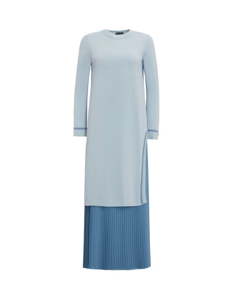 T25Y-6015 Slit Detailed Long Knitwear Tunic - 4